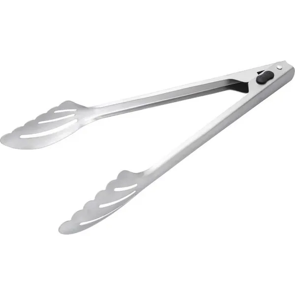 Scalloped Head Utility Tong Stainless Steel Matte Finish 246mm