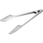 Scalloped Head Utility Tong Stainless Steel Matte Finish 246mm