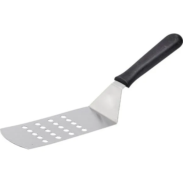 Grill Turner with Black Handle Perforated 180x75x310mm