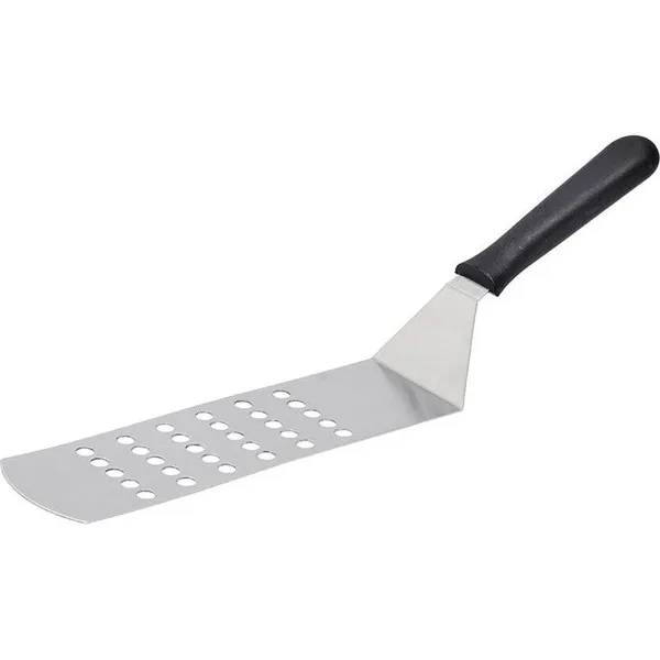 Grill Turner with Black Handle Perforated 250x75x380mm