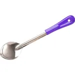 Basting Spoon Solid Stainless Steel Purple Handle 330mm