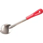 Basting Spoon Solid Stainless Steel Red Handle 330mm