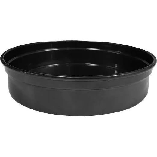 Round Bar Tray Aluminium Black 240x50mm