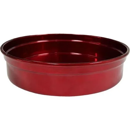 Round Bar Tray Aluminium Red 240x50mm