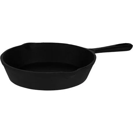 Frypan Cast Iron Round with Spout 190x45mm