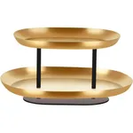 Seafood Stand 2-Tier Brass / Iron 385x260x195mm