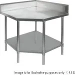 0900-6-WBCB/H - Corner Workbench with 100mm Splashback, 900x900x900mm