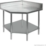 Corner Workbench with 100mm Splashback, 900x900x900mm