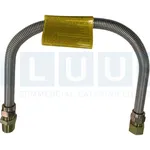 Connector Gas SS304 Corrugated 1/2" 3/4MxF x 24"