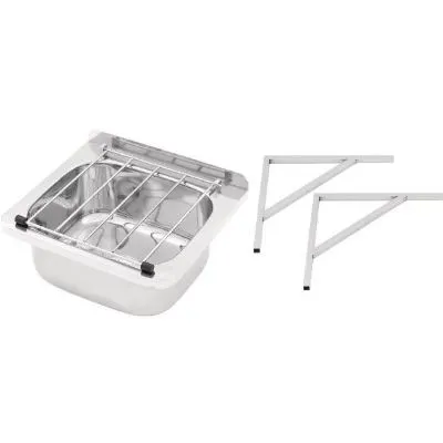 3monkeez Cleaners Sink With Grate & Brackets - 31.2ltr Ab-Cs-B