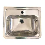 3 Monkeez Compact 11 Litre Stainless Steel Hand Basin With 35mm Centre Tap Hole. 40mm Outlet