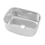 3monkeez Pressed Sink Bowl, 37l, Top Or Under Mount, 20mm Flange, 50mm Outlet, 304 Grade Stainless, Satin Finish.