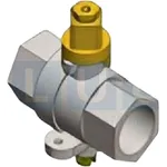 Ball Valve 3/4"F x 3/4"F BSP (20F x 20F) Dual Stem