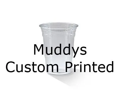 Custom Muddy's Print Clear Pet 475ml / 16oz Cold Drink Cup [1000 Pack]