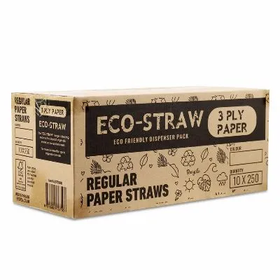 Brown Regular Paper Straws [pack 2500]