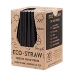 Black Cocktail Paper Straws [pack 250]