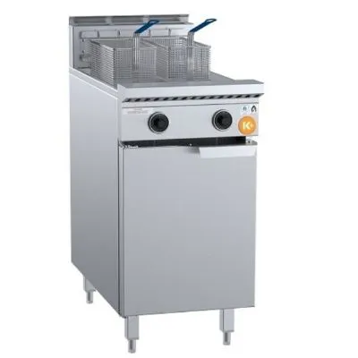 B&s K+ Split Pan 2 Basket Turbo Fryer 450mm, 76mj