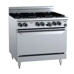 B&s Black 6 Burner Range, Fan Forced Oven  Ov-Sb6ff, Lpg, 179mj