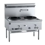 B+s Black Two Hole Deluxe Waterless Wok Table