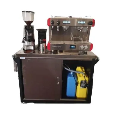 Boema Coffee Cart Fitted : 2x 10amp Plugs + 1x 15amp Plug: External Pumps And Safety Switch Included : 1200 X 600 X 900mm