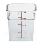 Cambro Camsquare Polycarb Storage Container, Clear, 3.8l