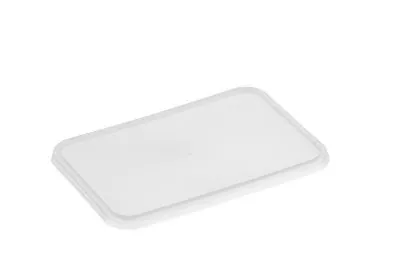 Clear Rectangular Food Container Lid [50 Pack]