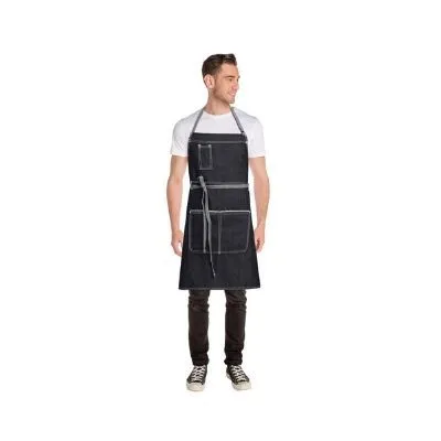 Bronx Black Denim Bib Apron