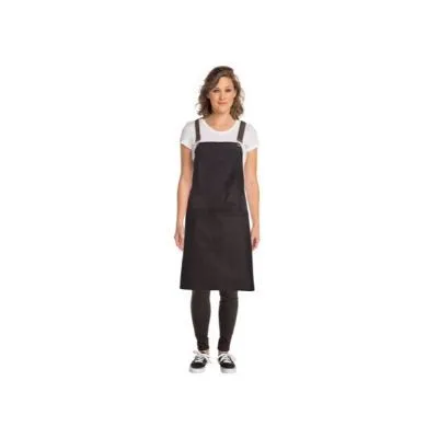 Boulder Cross-Back Bib Apron - Black Denim