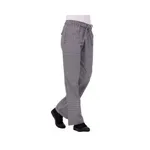 2xl Ladies Black And White Check Chef Pants