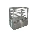 Cossiga Btght12-Sd Freestanding Heated Display, 4 Adjustable Shelves + Base, Sliding Front & Rear Doors 1200l 750d 1380h