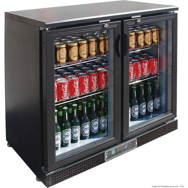 Thermaster Two Door Drink Fridge/Cooler - SC248G
