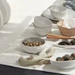 Aparte White Round Shell Footed Bowl 142mm / 530ml