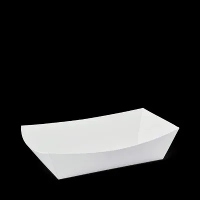 Clearance Line #4 Large White Food Tray [250 Pack]