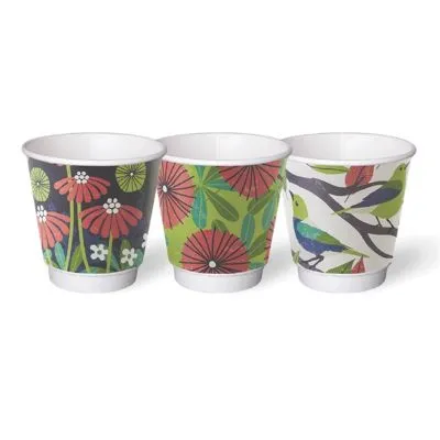 245ml / 8oz Squat Grasp The Moment DW PLA Coffee Cups [500 Pack]