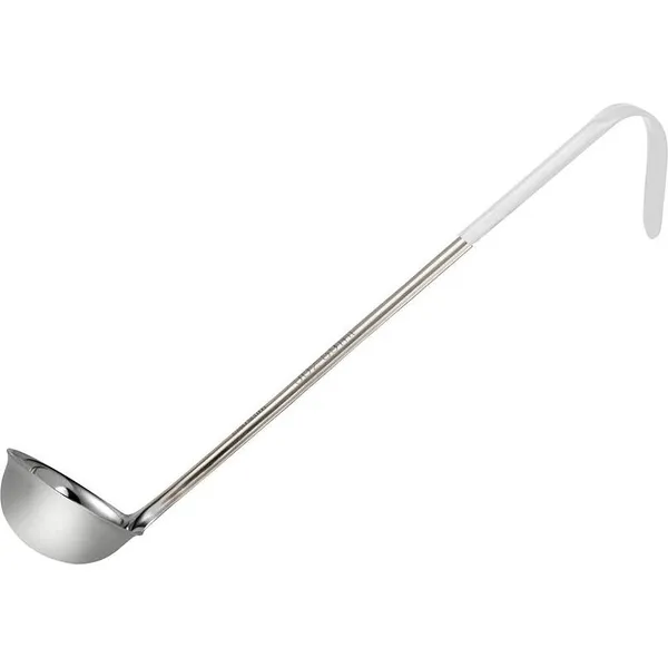 Ladle Stainless Steel White Handle 60ml
