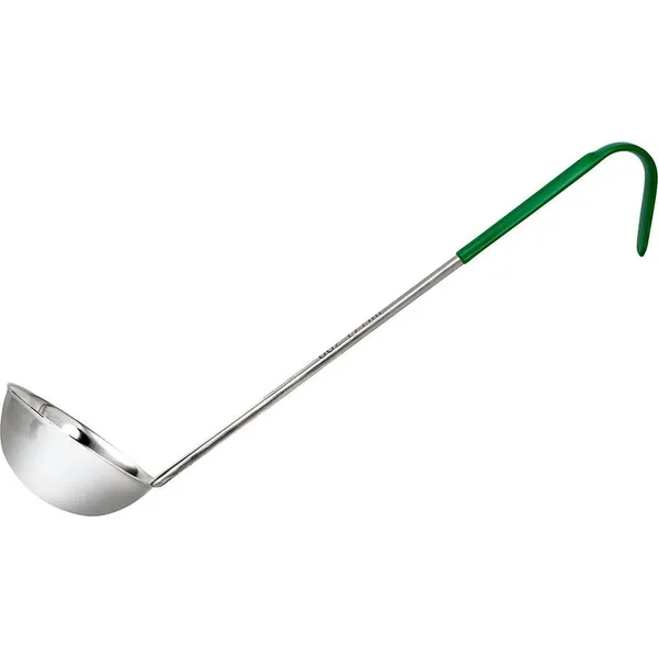 Ladle Stainless Steel Green Handle 180ml