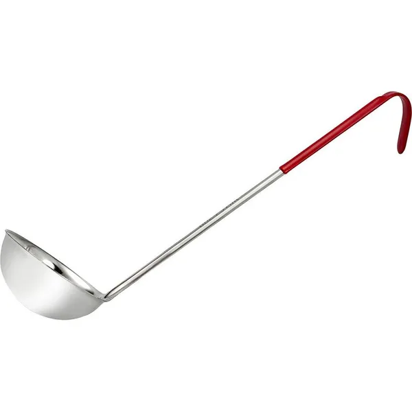 Ladle Stainless Steel Red Handle 240ml