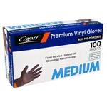 Medium Blue Powdered Vinyl Gloves [pack 100 / Ctn 10 X 100]