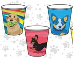 245ml / 8oz Dog Core Series Single Wall Coffee Cup [50 Pack]
