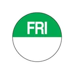 Fildes Removable Colour Coded Food Labels Friday Green (roll 1000)