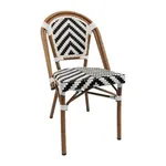 Durafurn Eiffel Chair, Black Chevron - [min Order 4]