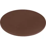 Cutting Board Polyethylene Round Brown 350x13mm