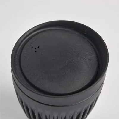 8oz Huskee Cup & Lid Charcoal [each]