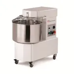 Mecnosud Fixed Head Spiral Dough Mixer, Variable Speed 38kg Finished Product, 25kg Dry Flour, Bowl Volume 50l, Single Phase 10amp
