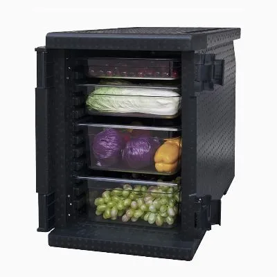 Epp Insulated Pan Carrier Front Load Black. Weight 4.5kg - Colour Black - Dimension 640 X 435 X 630mm