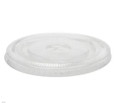 15-24oz Pet Flat Lid For Cold Drink Cup [50 Pack]