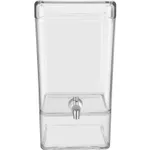 Square Juice Dispenser Polycarbonate 247x200x384mm / 7.5Lt