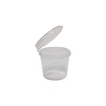 1oz 30ml Sauce Cup Hinged Lid [200 Pack]