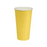 650ml / 22oz Yellow Paper Cold Cup [1000 Pack]
