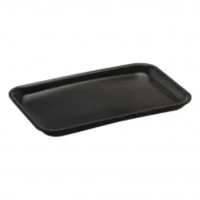 Black Flat Foam Tray 8 X 5" [pack 125 / 500]